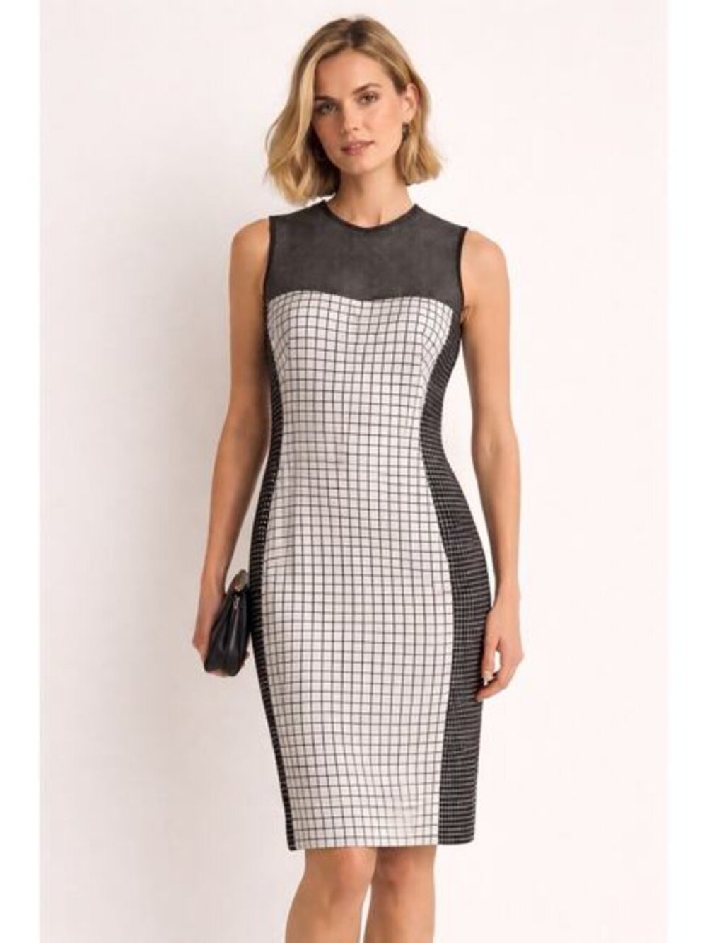 Akris Punto Grid Colorblock Sheath Dress 10
